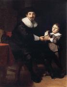 REMBRANDT Harmenszoon van Rijn Jean Pellicorne and His Son Casper Sweden oil painting artist